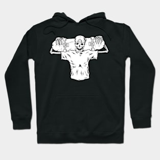 skateboarding skeleton Hoodie